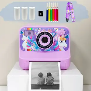 Instant Print Camera, 1 Count Multifunctional Print Camera with Accessories, Video Selfie Toy Camera, Birthday Gift for Girls & Boys