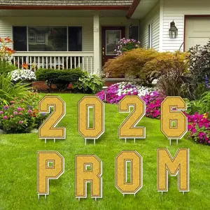 Prom Send Off Decorations 2026, 8 count  Prom 2026 Yard Signs with Stakes, Prom 2026 Graduation Yard Sign for Prom Decorations 2026
