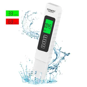 4 in 1 Digital Water Quality Tester - TDS/EC/Temperature（°C/°F）TDS Meter | 0-9999 ppm | Accurate and Professional for Drinking Water, Hydroponics, Aquariums, RO Systems, Pool （2026 New）