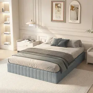 Box Springs with Fabric Upholstered, 9 Inch  Size Box Spring, High Profile Black Heavy Duty Metal Bed Base Mattress Foundation for  Bed