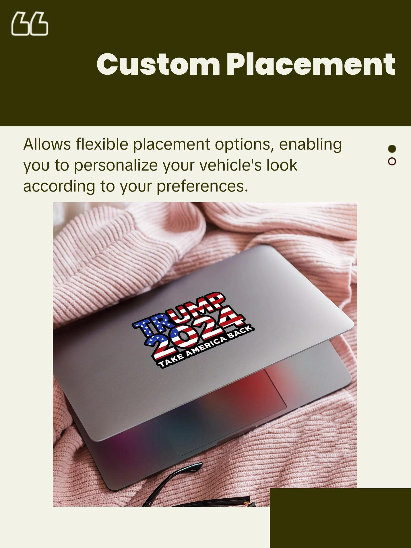 Waterproof Trump 2024 Stickers Decals