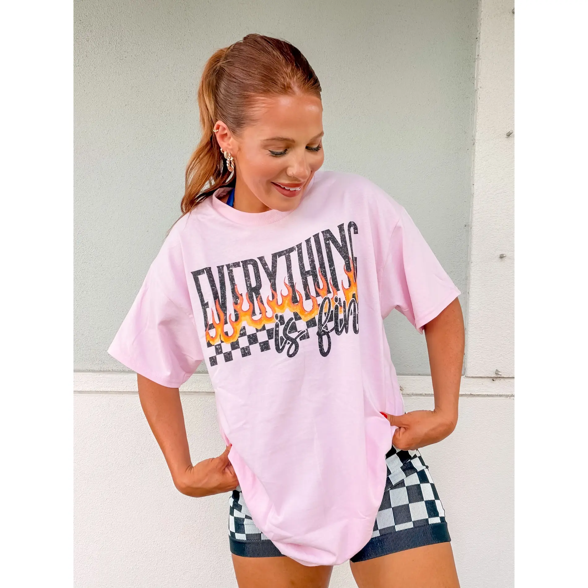 Everything Is Fine Graphic Top