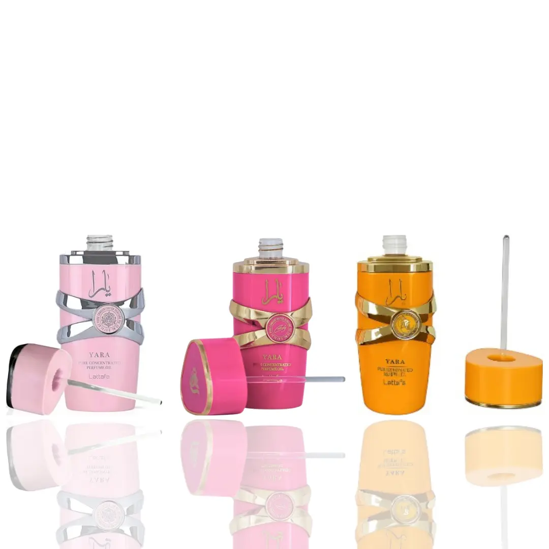 Lattafa Yara Pocket-Size Minis Packaged Unisex Fragrance 3-Piece Bundle - 20ml Bottles with Gourmand Notes, Creamy Vanilla, Floral Scents, Amber, Candy-Like Playful Aroma