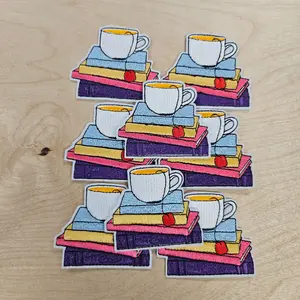 Coffee & Books Hat Patch (1 Patch)