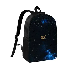 Galaxy Print Backpack Streetwear Unisex Fashion Shoulder Bag Trending School Travel Bag 3D Head Crossbody