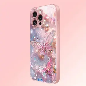 [All-Inclusive -Stain Butterfly Paage]The new butterfly high-v -fouling simple niche all-inclusive, suitable for iPhone17, iPhone17Air, iPhone17Pro, iPhone17Promax/iPhone 16Promax/16Plus/16Pro/16/15, 14, 13, 12, 11, stain Cover, Lens Protection, Niche Aes