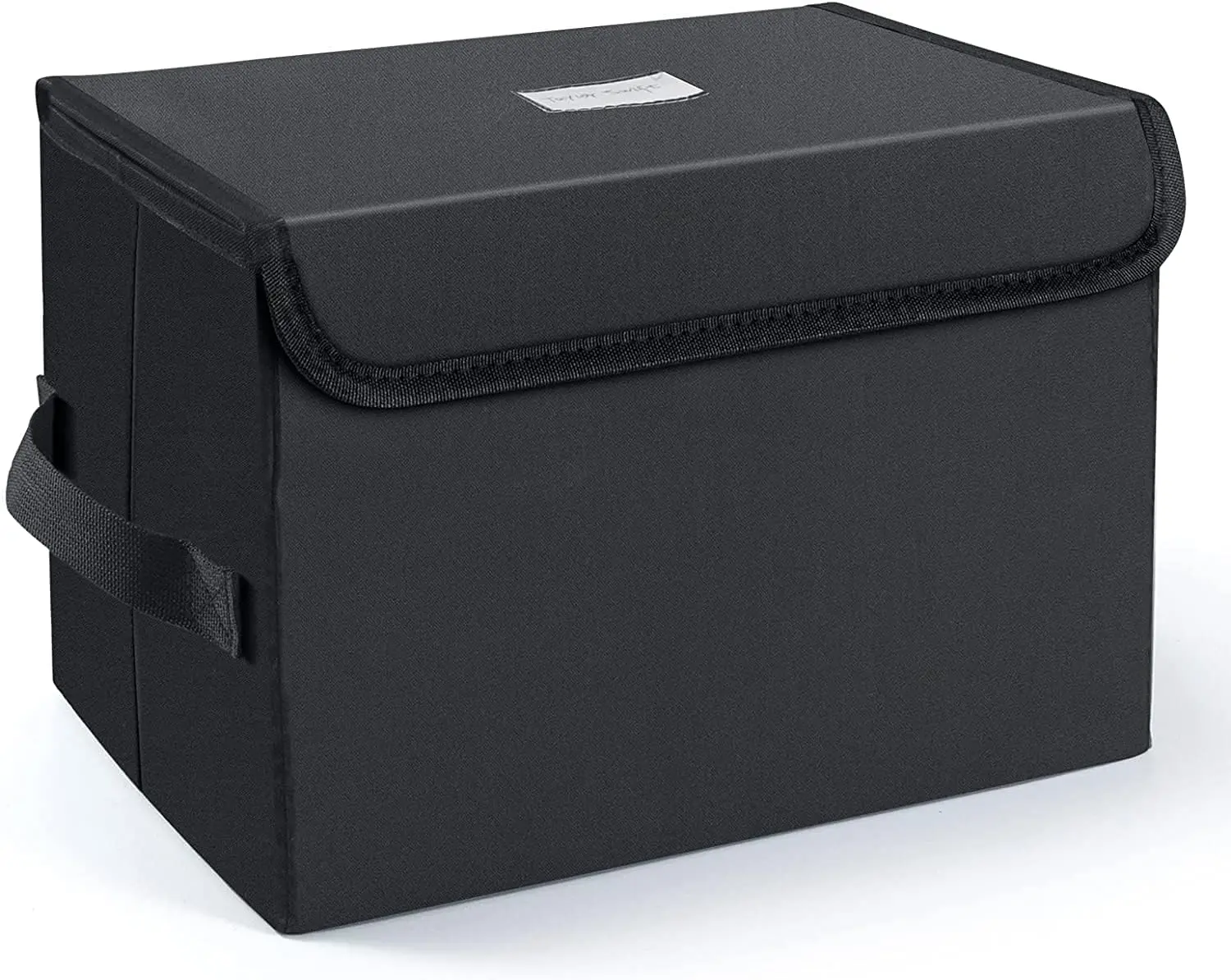 Vinyl Record Storage Box - 7-inch LP Crate Holds 60 Records - Pack of 1 - 11x7.67x7.67 Inch - Black