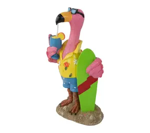 Northlight 11.5" Tropical Pink Flamingo Outdoor Garden Statue