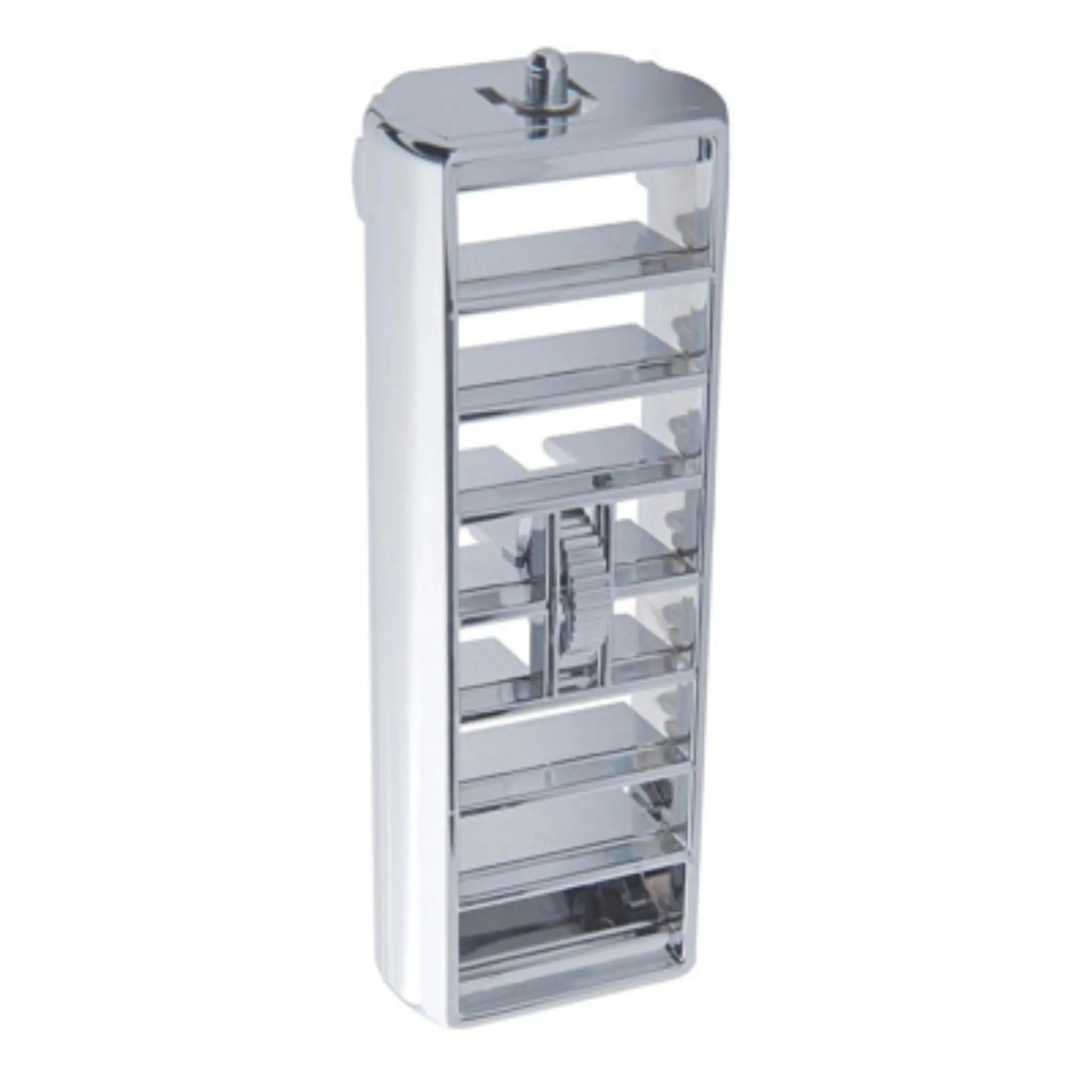 United Pacific Chrome Plastic A/C Vent - Fitment for 1989-2010 Freightliner FLD/Classic, Passenger Side, OEM-Compatible Dash Vent