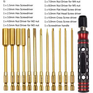 4 in 1 Hexagon Screwdriver 1.5 2.0 2.5 3.0mm Quick Change