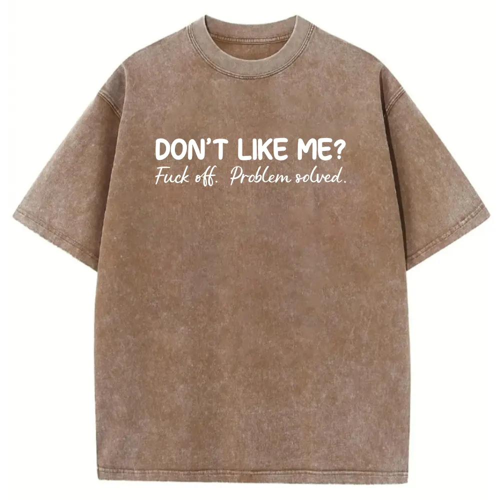 Washed T-shirt-Coffee