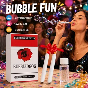 Funny Bubble Blower Sticks with Refillable Empty Bottle, Novelty Reusable Bubble Toy Set, Compact Box Party Favor & Gag Gift, Mini Relaxing Fidget Fun for Adults, Office Breaks, Birthdays, Pranks, Festivals & Lighthearted Entertainment