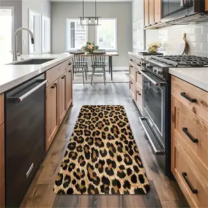 Leopard Print Long Corridor Carpet, Kitchen Carpet, Entrance Living Room or Bedroom Decoration, Printed Carpet Decoration, Soft Floor Mat, Floor Mat Suitable for Indoor Living Room and Bedroom Home Decoration, Animal Print Rug