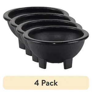 American Maid 10 OZ SALSA BOWL BLACK 4 Pack Durable Plastic Bowls for Salsa Serving Perfect for Parties Gatherings and Everyday Use