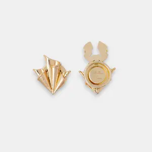 ButtonVena FOULARD - 1 SET(2pcs) 22K Gold Plated Clip on Button Covers