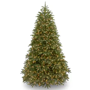 6.5 ft. Pre-Lit Jersey Fraser Fir Medium Tree with Dual Color LED Lights, Plug-In