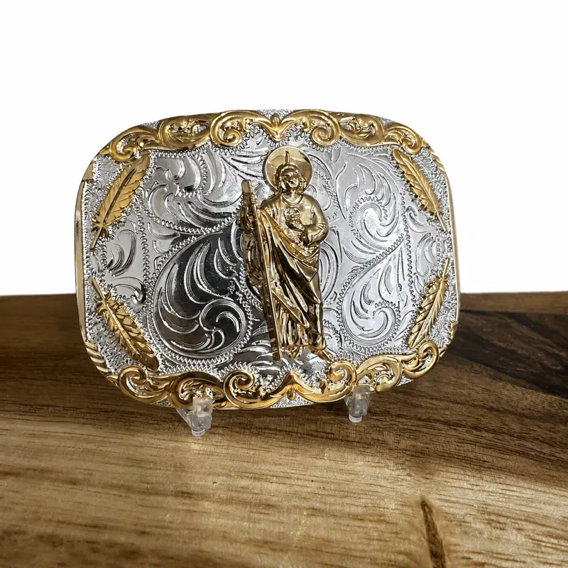 Men's Western Belt Buckle, Fashion Clothes Accessory for Belts, Hebillas Vaquera,4.5"x3.25", Fits 2" belt