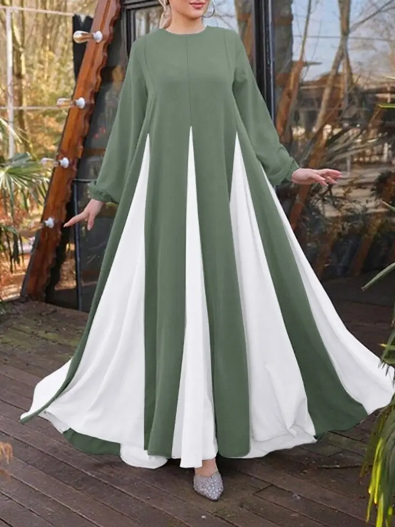chinese dress ladies Aurora Elegant Floral Modest MAurora Floral Modest Maxi Dress