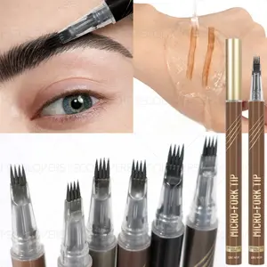 1PC Quickly Dry, Clear Roots, Waterproof and Stain-proof, Easy To Apply, Soft Tip, Quarter-fork Eyebrow Pencil, A Must-have Makeup Tool for Daily Use