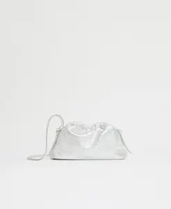 Mini Cloud Clutch - Silver