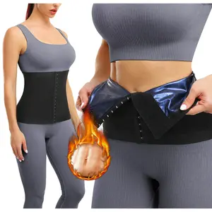 Women's Waist Trainer Tummy Control Shapewear Body Shaper, Women Sportswear Workout Sauna Belt Band For Gym Sports Exercise Running Yoga, Fajas Para Mujeres Fabric Polyester