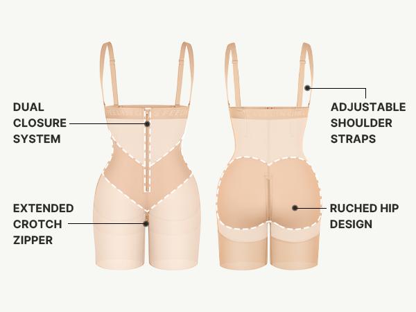 FeelinGirl New Drops FeelVibe Tummy Control Shorts Shapewear for Women Plus Size Butt Lifting Bodysuit Postpartum Body Shaper