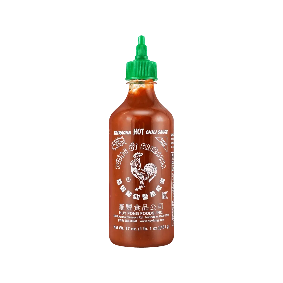 HUY FONG FOODS Sriracha Chili Sauce,17 oz HUY FONG FOODS Sriracha Chili Sauce,17 oz