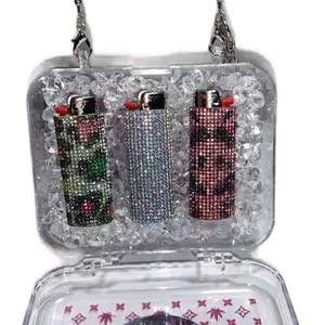Pink Planes + Set of 3 + Limited Edition Handmade Diamond Lighter Carry Case + Mix & Match Best Sellers, Stocking Stuffer, Gift for Her