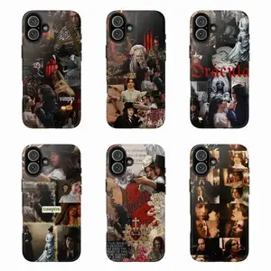 Custom Gothic Romance Dracula A Love Tale Vampire Horror Fan Art Cellphone Case, Dark Fantasy Aesthetic Rubber Casing - Heavy Duty Shockproof Protective Phone Accessories for iPhone 17 Pro Max,16,15,14,13,12,11,Air