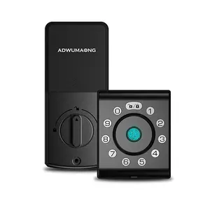Digital Deadbolt Locks Fingerprint Password Door Lock Smart Locking With Key for Apartment House Office Hotel Doors Use
