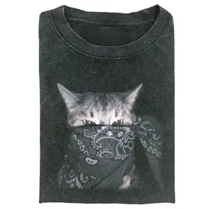 OUTLAW CAT GRAPHIC T-SHIRT, Is 2026 A Good Year for The Cat | TikTok, FUNNY CUTE, funny shirts for women, Womenswear Cotton Top Streetwear Tshirt