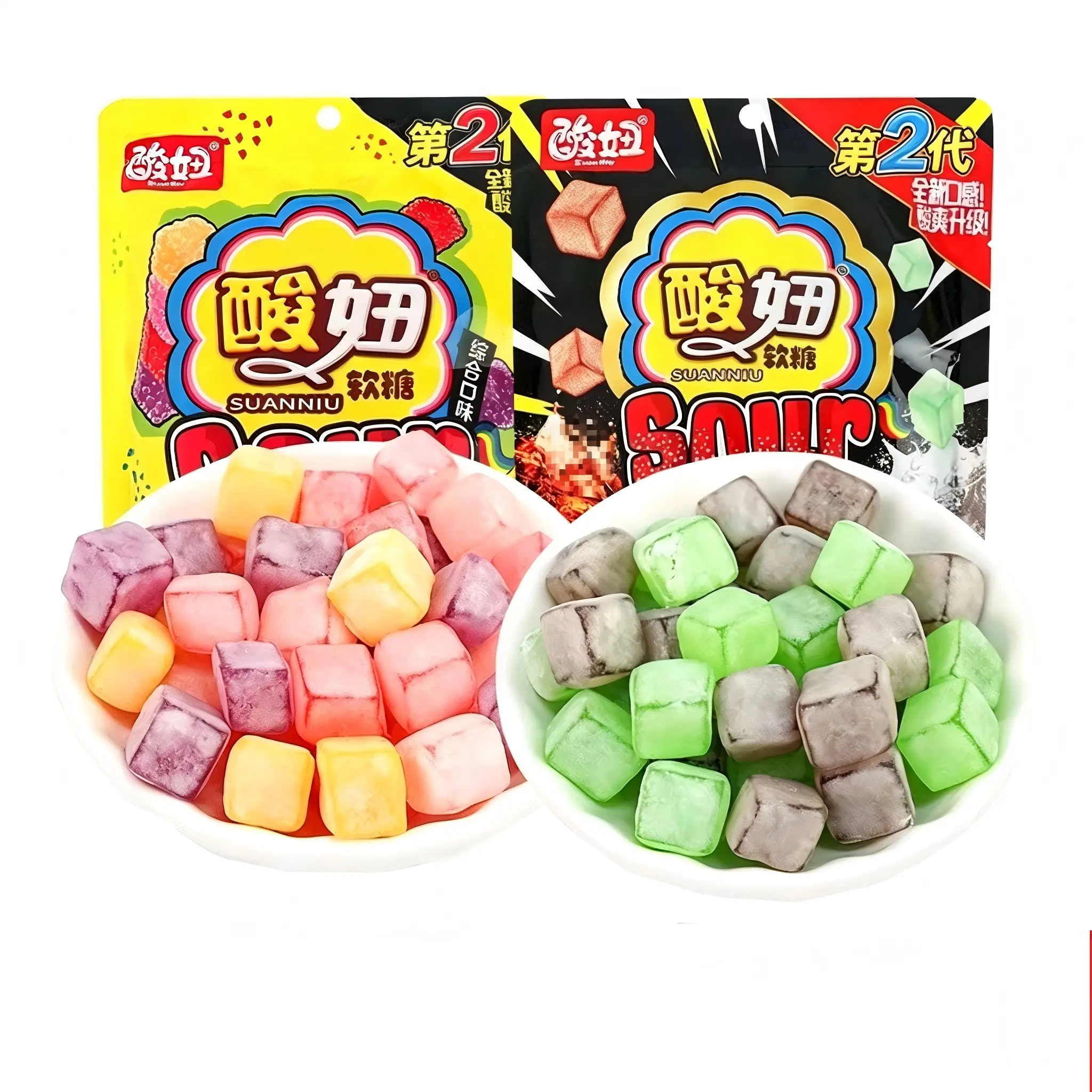 Sour Gummy Treats (108g) – Individually wrapped for convenience; a perfect balance of sweet and sour with a soft, chewy texture.