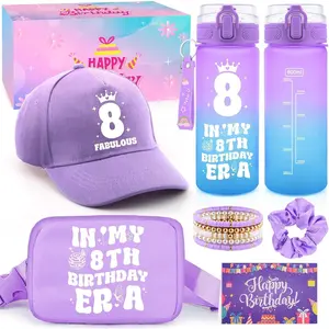 8th Birthday Gifts for Girls, Best 8 Year Old Girl Birthday Gifts, Gift Ideas for 8 Year Old Girls, Popular Christmas Valentines Day Graduation Present for Girl Age 8, Purple 8th Birthday Gift for Her