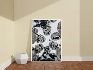 Stormtrooper Selfie Wall Art – Galactic Trooper Poster, Sci-Fi Inspired Print for Home Decor (No Frame)