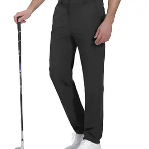 Teepie Men's Stretch Golf Pants Lightweight Fitted Casual Pants with Pockets