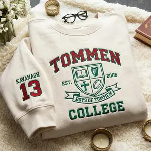 Tommen College Boys of Tommen Embroidered Sweatshirt, Tommen College Shirt, Book Gift, Bookish Merch,Bookish Gift Johnny Kavanagh Lynch Joey