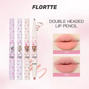 FLORTTE I Am Super Beauty Double Headed Lip Liner cute Lipliner Lip Pencil Lip Crayon