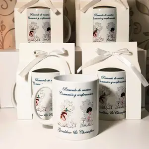 Personalized 11oz Mug for Baptism, Communion or Confirmation - Customized Gift with Elegant Packaging and Ribbon