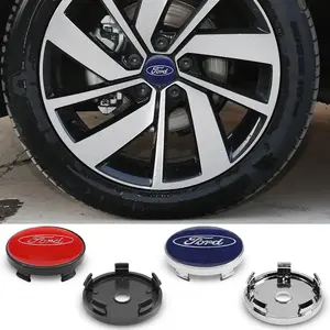 4pc 56/60MM Wheel Center Caps Hub Car Rim Cover For Ford Focus Mk2 Mk4 Mk8 Fiesta Mondeo Ecosport Mustang Escape MAX Auto Hubcap Wheel Covers