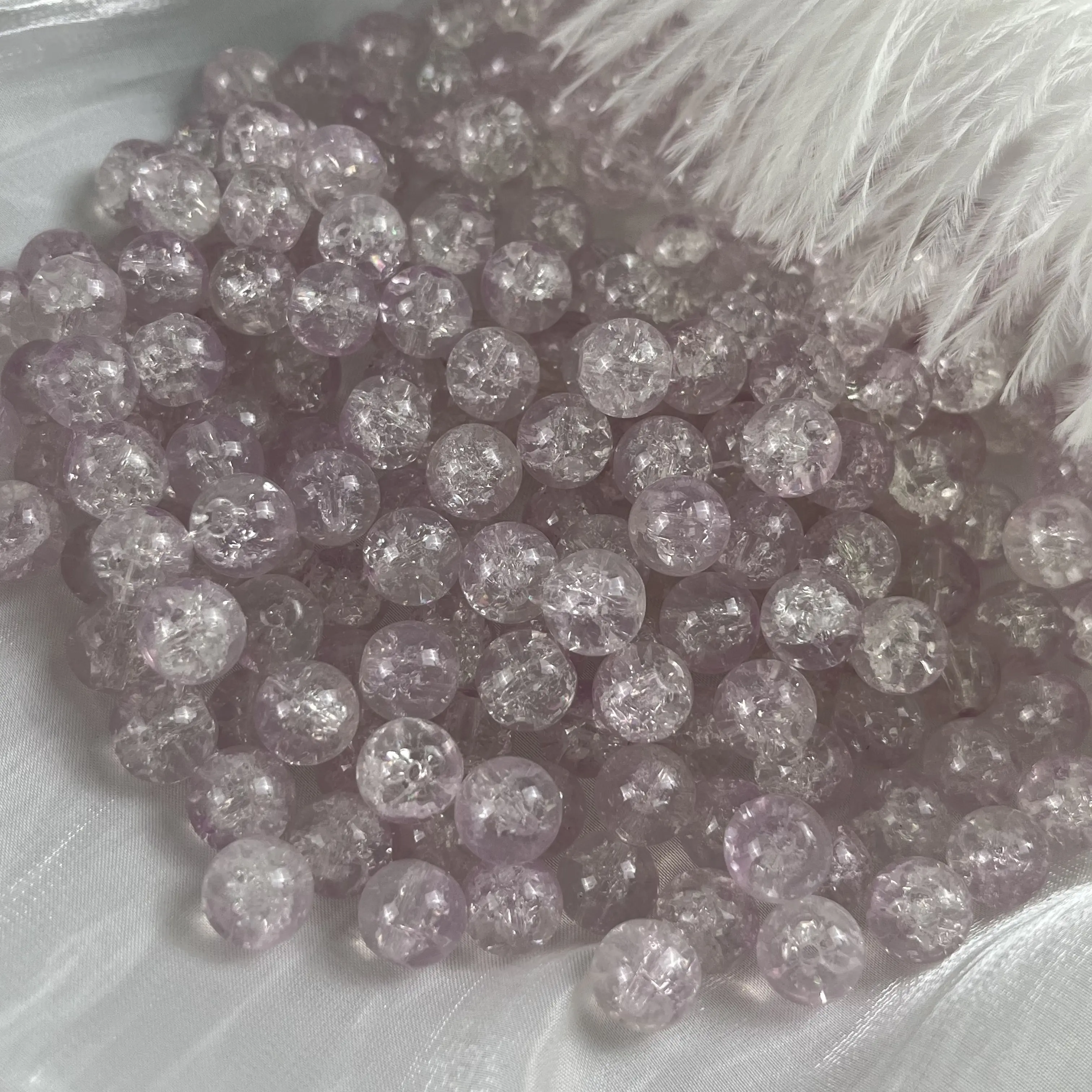 [G06]10mm crackle bead 40ml