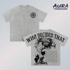 Escanor – The One Who Decided That Vintage Washed T-Shirt, Lion Sin Pride Anime Graphic Tee, Sun Power Aesthetic Oversized Heavyweight Cotton Streetwear For Fans