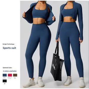 Women's Cloud-Sense Fitness Set High Elastic Sportswear Breathable Yoga Outfits for Workout Running