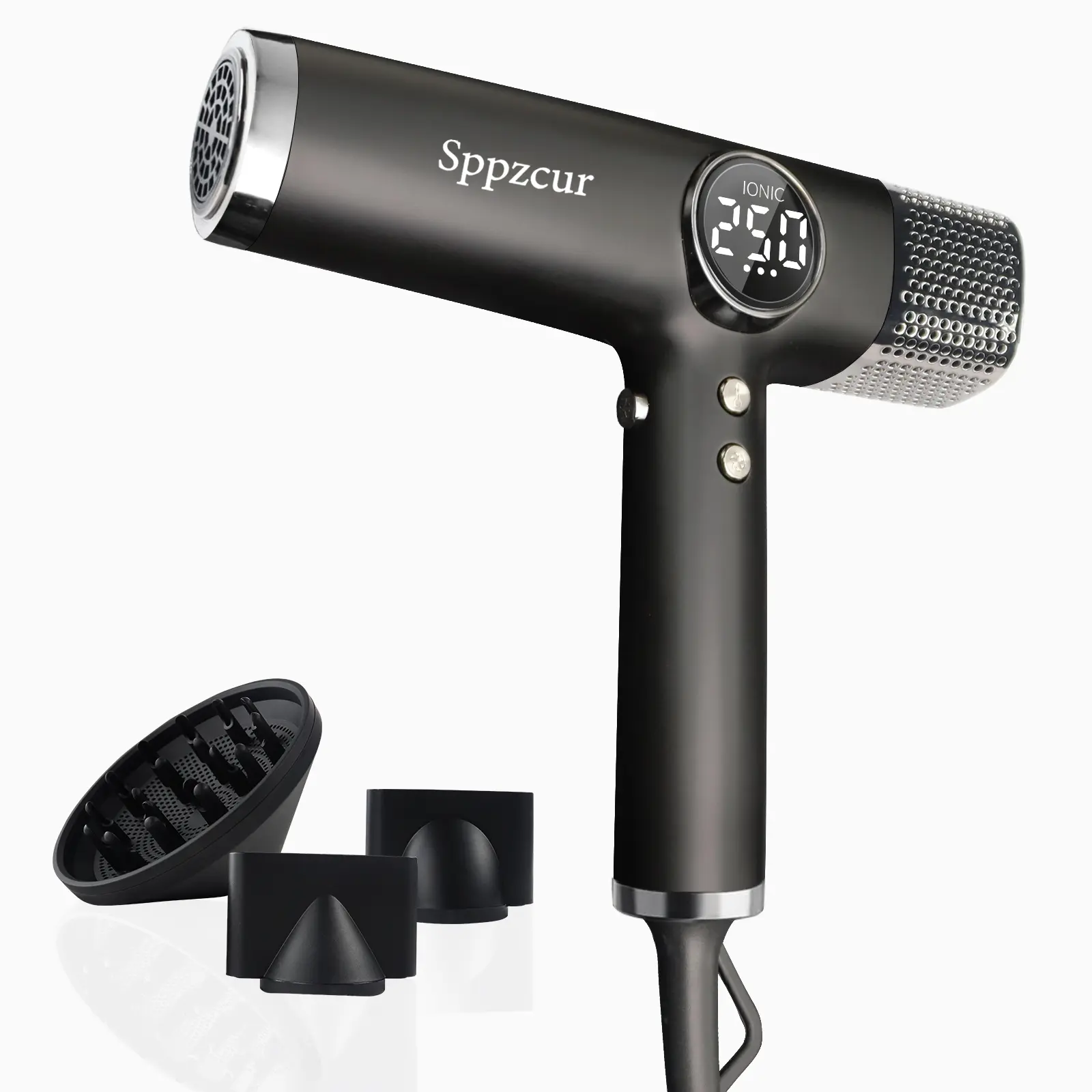 Professional High-Speed Hair Dryer with Diffuser, Ionic Blow Dryer 1600W 110000rpm Lightweight Portable Hair Dryer with BLDC Motor, 3 Nozzles, for Women, Men, Travel easy to use, quality
