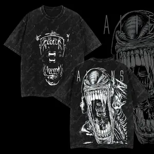 Xenomorph Alien Outer Screamer Alien vs. Predator AVP Edition Double Printed Tee Shirt Fashion Cotton, Full Colors, Full Sizes, For Men, For Women