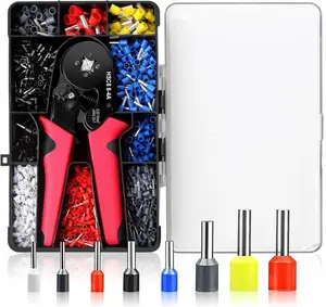 Multifunctional Wire Terminal Crimping Tool, 1 Set Wire Crimping Tool Kit, Wire Crimping Tool Kit with Box, Vlogging Kit, Heavy Duty, Wirepliers, Hand Tools & Dealsforyoudays