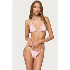 Edikted Women's Azalea Crochet Triangle Bikini Top