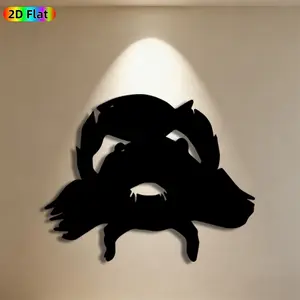 1pc Raccoon Metal Wall Art, Playful Raccoon Statue Mural, Ideal Gift for New Year, Easter, Wildlife Decor Enthusiasts, Weather-Resistant Metal Wall Decor Wall Sculptures, Perfect for Outdoor Fence & Living Room Wall Raccoon Enthusiasts