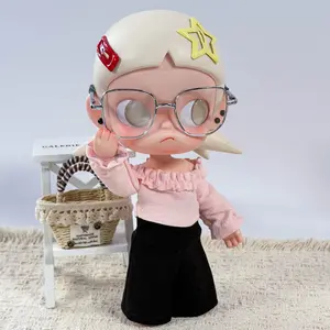 One-eighth movable doll clothing: one-shoulder top and wide-leg pants