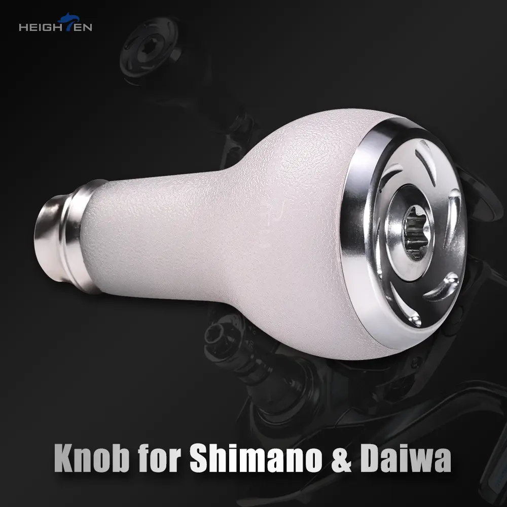 HEIGHTEN UV Photochromic Color Changing Non-Slip TPE Reel Knob DIY Modification Accessory for Shimano Daiwa Baitcasting Reels