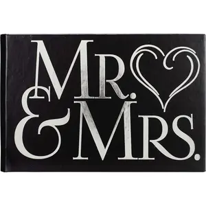 Wedding Celebrations Mr & Mrs Brag Book Photo Album, 40-4x6, White